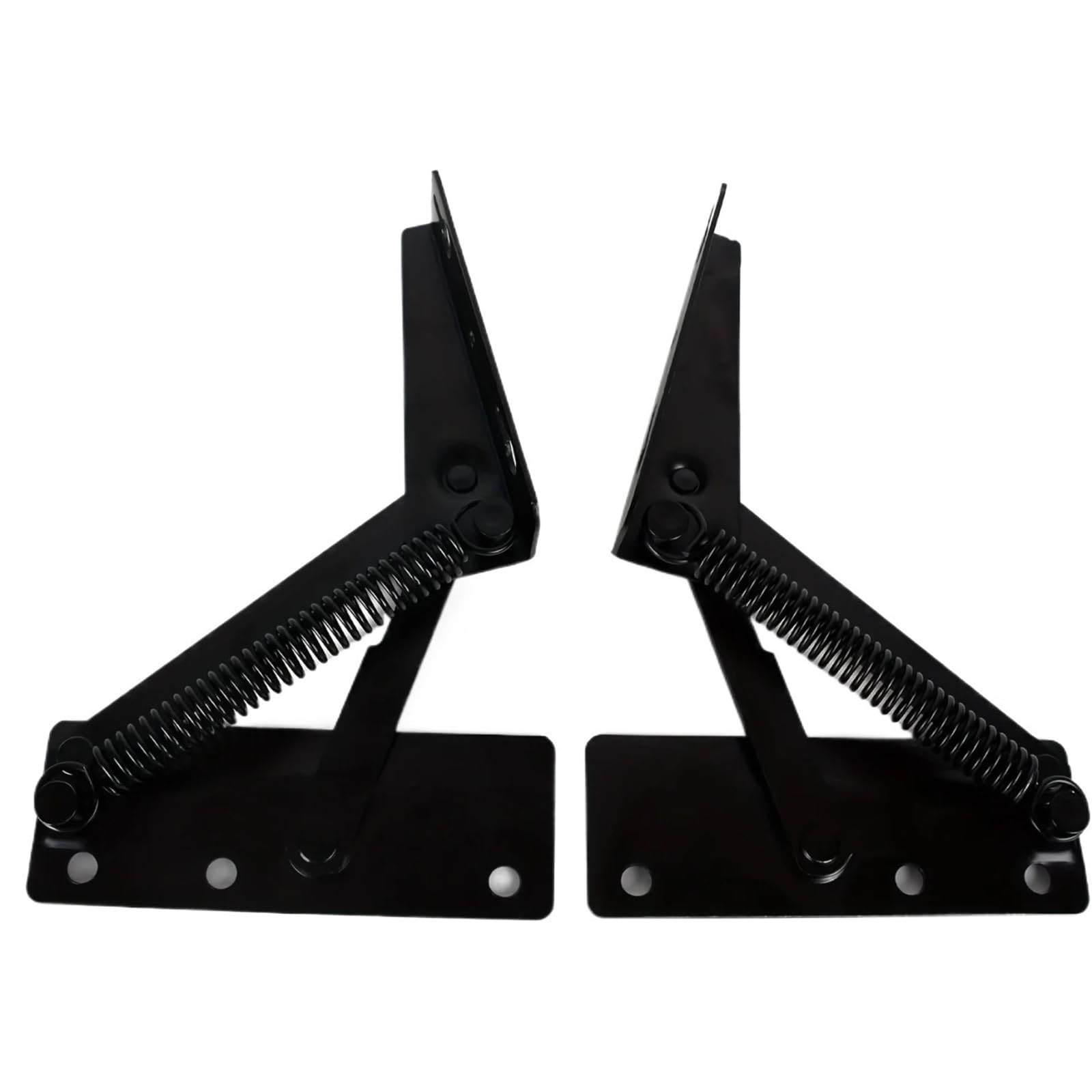 1pcs 80 Degree Foldable Lifting Bracket with Spring Hinge Metal Bench Seat Elevator Top Uncharged Shelf Brackets