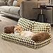 MFMEXUL Dog Sofa Bed, Pet Sofa, Modern Non-Slip Soft Relaxing Cat Sofa Bed, Indoor Cat Sofa, All Seasons, Green S