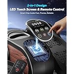 MERACH Under Desk Elliptical Machine, Leg Exerciser While Sitting for Seniors with Remote Control & 12-Speeds, Quiet Portable Electric Seated Pedal Exerciser Machine for Home Office - Image 4