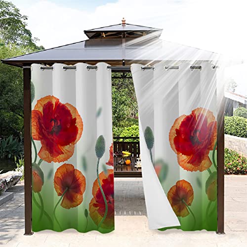 Rideaux occultants thermiques imperméables pour extérieur 2 pcs