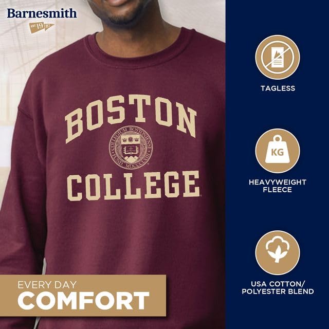 Image of Ivysport Crewneck Sweatshirt for College, Heritage Logo, Color, Adult Unisex