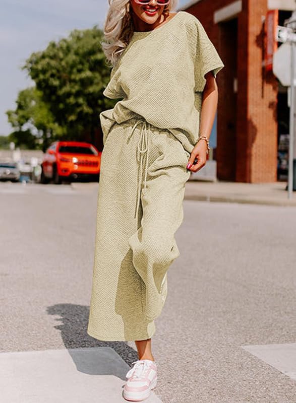Image of SHEWIN Women Two Piece Sets Business Casual Work Vacation Airport Outfits 2026