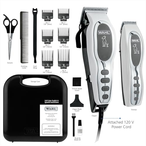 Wahl USA Pet-Pro Corded Clipper & Battery Trimmer Pet Grooming Combo Kit for Dogs with Light to Thick Coats, The Brand Used by Professionals - Model 9284 - Image 6