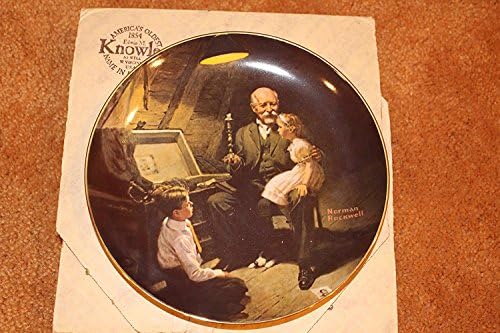 Knowles Grandpa's Treasure Chest Decorative Plate by Norman Rockwell (Rockwell's Light Campaign) image 2