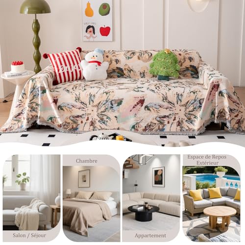 Housse de canapé réversible pour protéger vos meubles avec style - 8