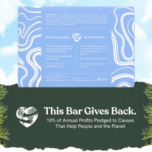 Image of Keika Baby Soap Bar Oat & Shea Unscented for Eczema, Psoriasis, Face, Body, Infant Kids Teens Men Women with Sensitive Skin, 5 oz.