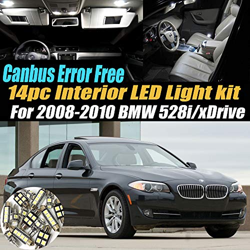 Kit de luces LED interiores para auto 14 pcs blanco 6000K miniatura 1