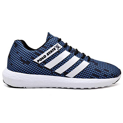 Kit 3 Tênis Masculino Polo State Dry Run Azul + Branco E Verde (41)