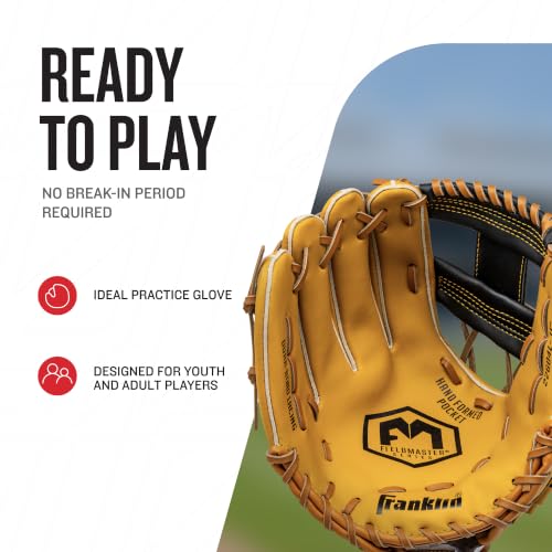 Franklin Sports Field Master Series Baseball Gloves, 11", Left Hand Throw - image 2