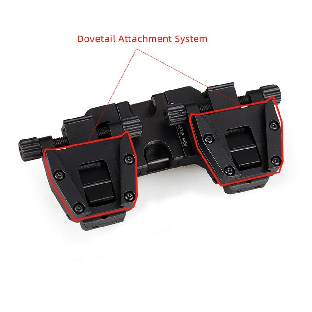 Bras J de montage sur support NVG PVS28 en métal pour lunettes de vision nocturne Double AN/PVS 14,  18