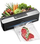 ZKIRON SmartSeal Multi-Function Vacuum Sealer - Powerful 60KPa Suction, Auto Heat Control, Wet/Dr...