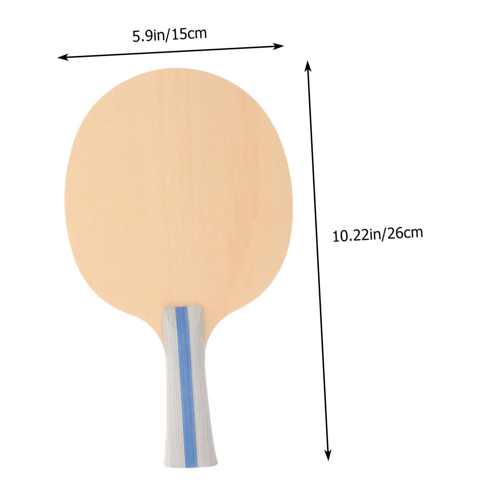 OSOLADY Lightweight Table Tennis Racket Comfortable Grip Wooden Paddle for Beginners for Family Sports and Parent Interaction Standard Training Equipment