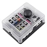 fusible luz de reversa jetta a4 【14 vías portafusible】Caja de fusibles de 14 plazas para fusibles ATC/ATO (tamaño mediano); máx. Voltaje de funcionamiento de 32 V CC. Máx. 30 Amperios por circuito y 100 Amperios por panel.