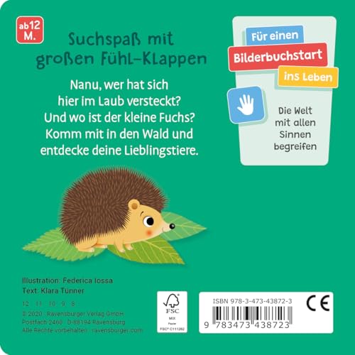 Wo bist du, kleiner Fuchs? Mit großen Fühl-Klappen - Spielbuch mit Stoff-Klappen, Kinderbuch ab 12 Monaten: Mit großen Fühl-Klappen