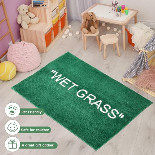 Tapete decorativo verde para dormitorio 120x80 cm miniatura 6