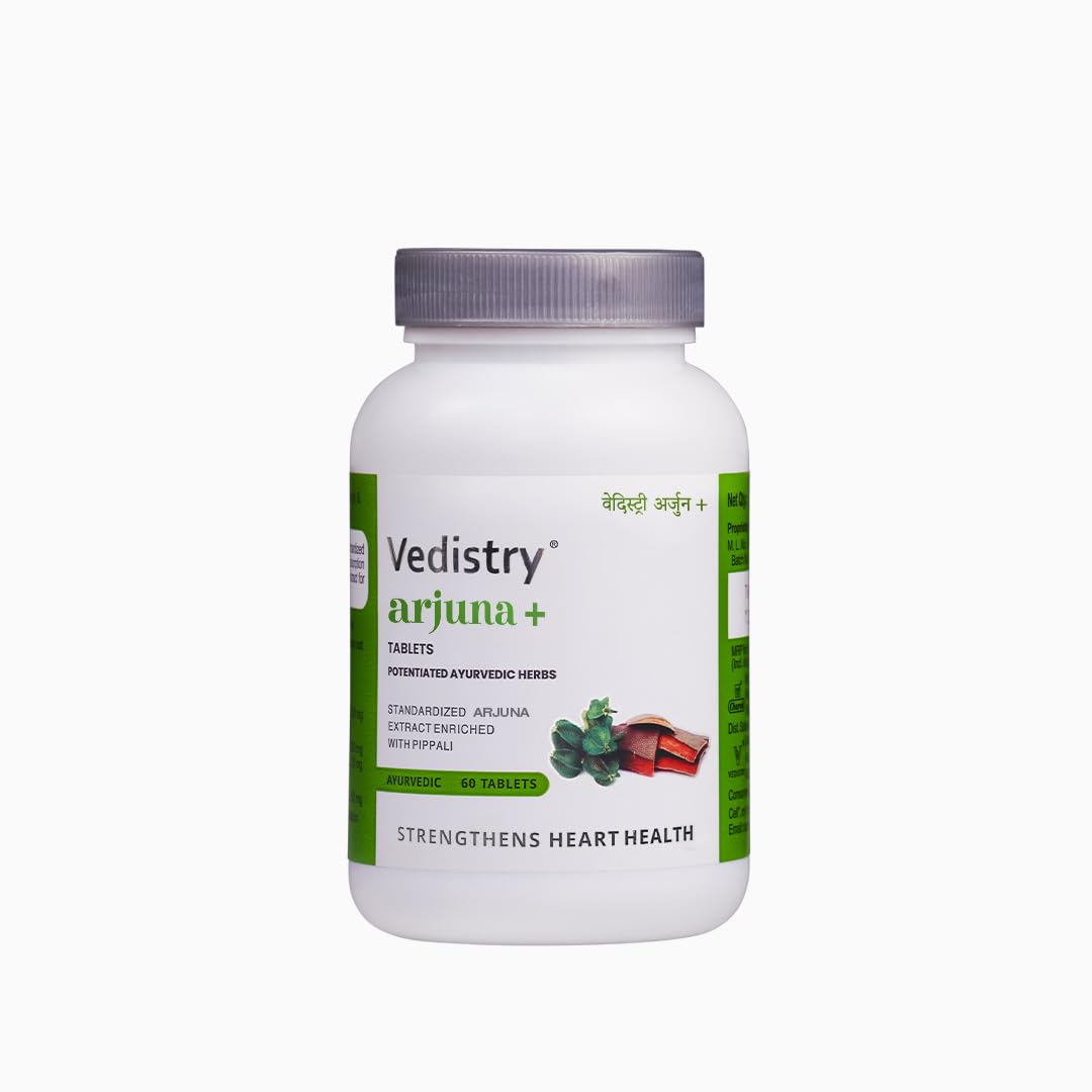Vedistry Arjuna Tablets for Heart | Promotes Heart Health | Bone Health and Blood Pressure | Ayurvedic Enrich With Pippali | Controls Cholesterol Level | Pack of 1 (B0C5HPPK3D) Amazon Price History, Amazon Price Tracker