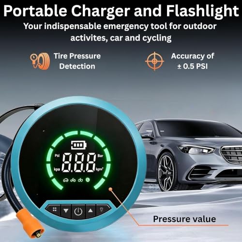 Image of Portable Jump Starter, 8000mAh Battery for Car & Bike, 3in1 - Jump Starter & LED Flashlight, Safety Protection, Type-C Charge, Diesel & Gas Engine Compatible with Carry Bag