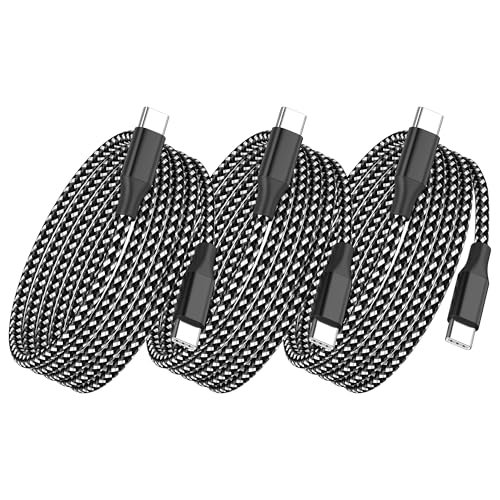 10FT USB C to USB C Charging Cable (3-Pack)