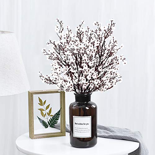 Baby Breath Gypsophila Artificial Flowers, Babies Breath Flowers Bushes Artificial Gypsophila Silk Silica Real Touch Bloom For Wedding Bridal Party Diy Home Floral Arrangement Decor, 4 Bundles, 19.7'' #TOP6