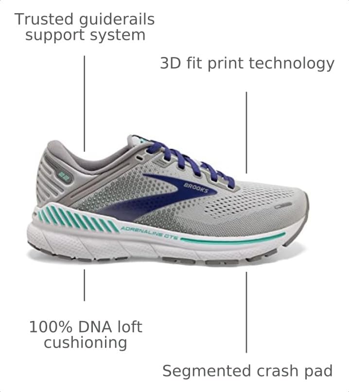 Image of Brooks Men's Adrenaline GTS 22 Supportive Running Shoe