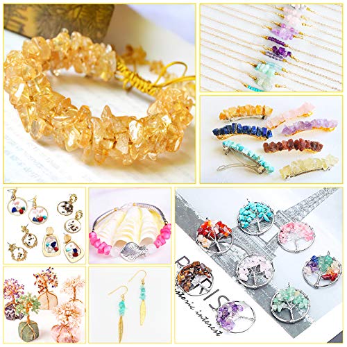 image for Gacuyi Crystal for Jewelry Making, 24 Types Natural Gemstone Crystal C