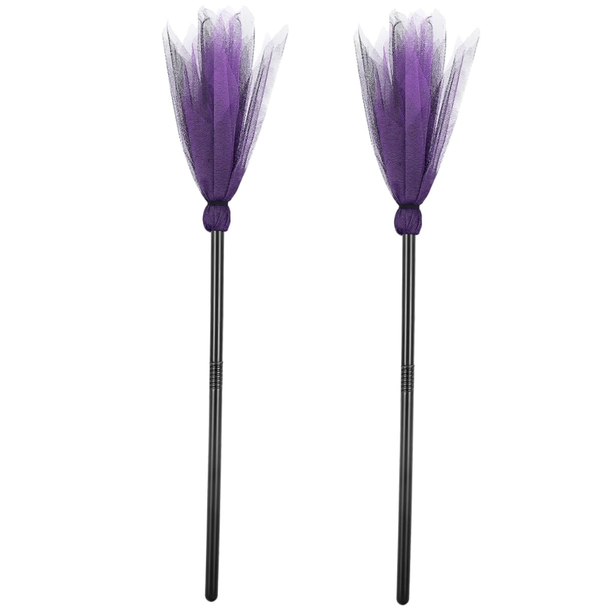 ibasenice Halloween Witch Broom Plastic Broomstick for Children's Costume Cosplay Prop Decorative for Parties