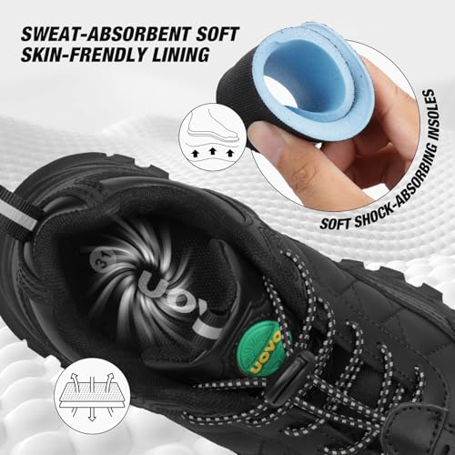 Image of UOVO Boys School Shoes Uniform Black Dress Shoes for Kids