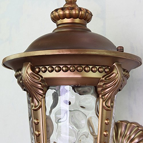 Lampe murale extérieure de prestige en verre et structure palais classique rétro E27 - 7