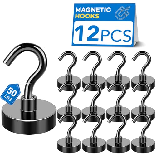 Image of LOVIMAG Magnetic Hooks, Cruise Essentials 2026, 12 Pack-50LBS