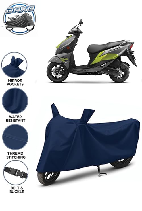 Image of Waterproof Scooty Cover for Suzuki Avenis 125 | All Weather Protection from Rain, Dust, UV Rays & Scratches with Mirror Pockets & Buckle Belt | Avenis 125 Scooty Cover