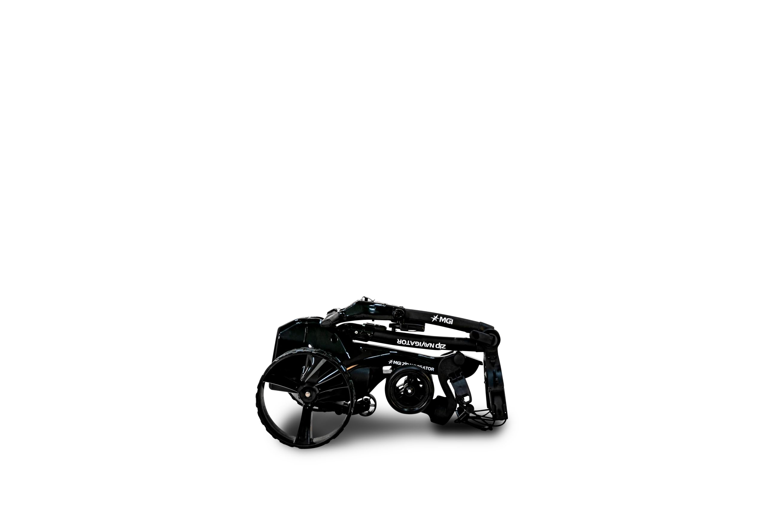 MGI Zip Navigator Electric Golf Cart - 36 Hole Battery - Remote Control - (Drink, Umbrella, & GPS Phone)