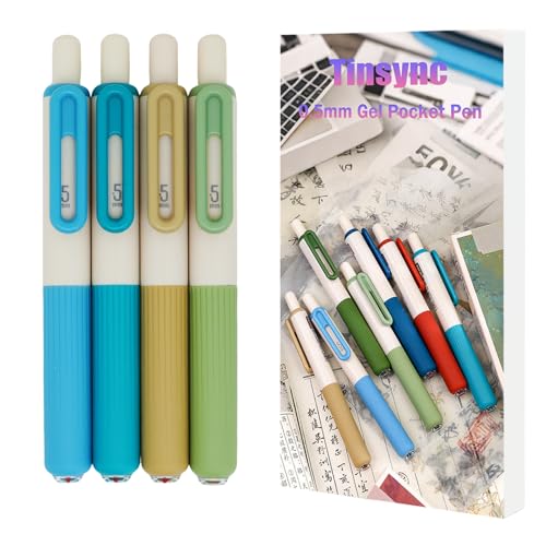 Mini bolígrafo de bolsillo 0.5mm punta fina gel 4-pack