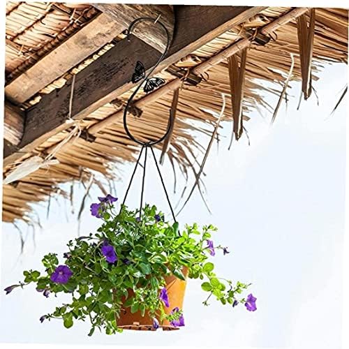 Onsinic 2 Unids Atractivos Alimentadores De Aves Alimentadores De Metal Hook, Gancho De Acero Aire Libre con para Colgar Vegetales De Viento, Linternas