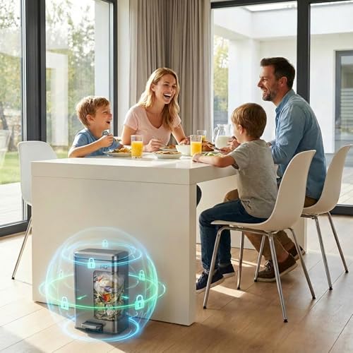 Caneca de basura con tapa y pedal HQ+ 2.4 galones miniatura 7