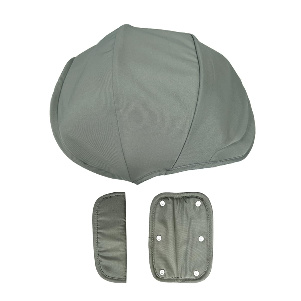 Tettuccio di ricambio per passeggino Doona X/Doona+/Doona i, parasole estensibile a 4 segmenti, lavabile in lavatrice, accessori per passeggino con spalline (verde oliva, per Doona+/i)