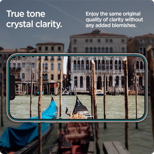 Image of Spigen EZ Fit Tempered Glass Screen Protector Guard for iPhone 17e /16e /14 /13 /13 Pro - 2 Pack [Sensor Protector]