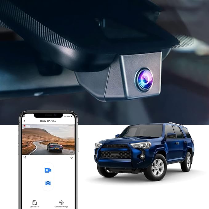 Fitcamx 4K Dash Cam for Toyota 4Runner (2020–2024)