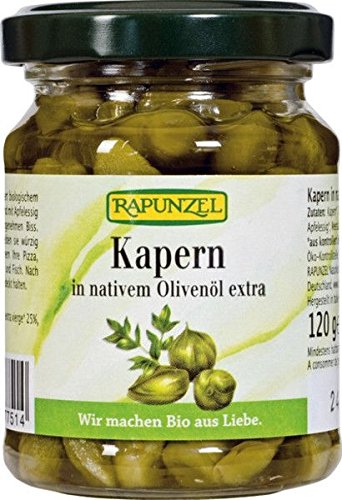 Rapunzel Alcaparras En Aceite Oliva Bio 120 Gr