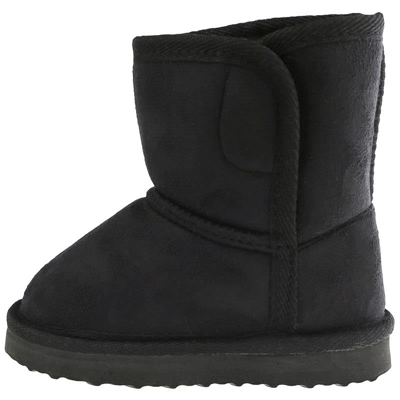Capelli New York Toddler Girls Faux Suede Lined Solid Fashion Boots Black 54