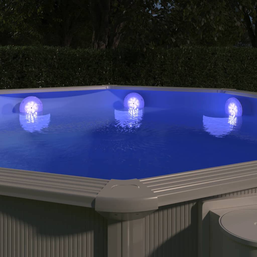 Unterwasser LED Poollampe mit Fernbedienung Weiß, 150 mm Kunststoff, IPX7, 13 LEDs, 2 Helligkeitsstufen für Schwimmbad, Whirlpool, Spa, Teich und Wasserdekoration