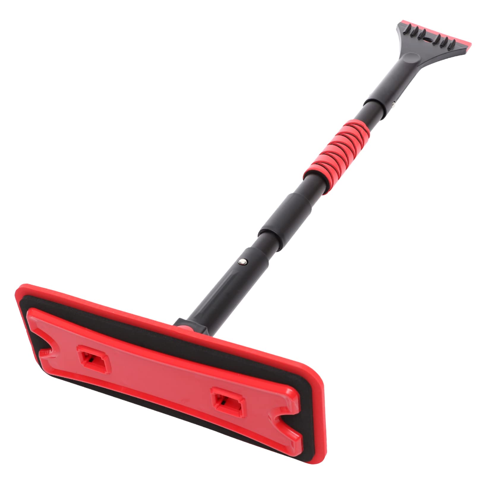 DOITOOL 1set Raschiaghiaccio e Spazzola Per Neve Auto Estensibile Strumento Multifunzionale Per Rimozione Ghiaccio Neve e Foglie Facile Da Riporre Design Compatto Per Auto e Suv