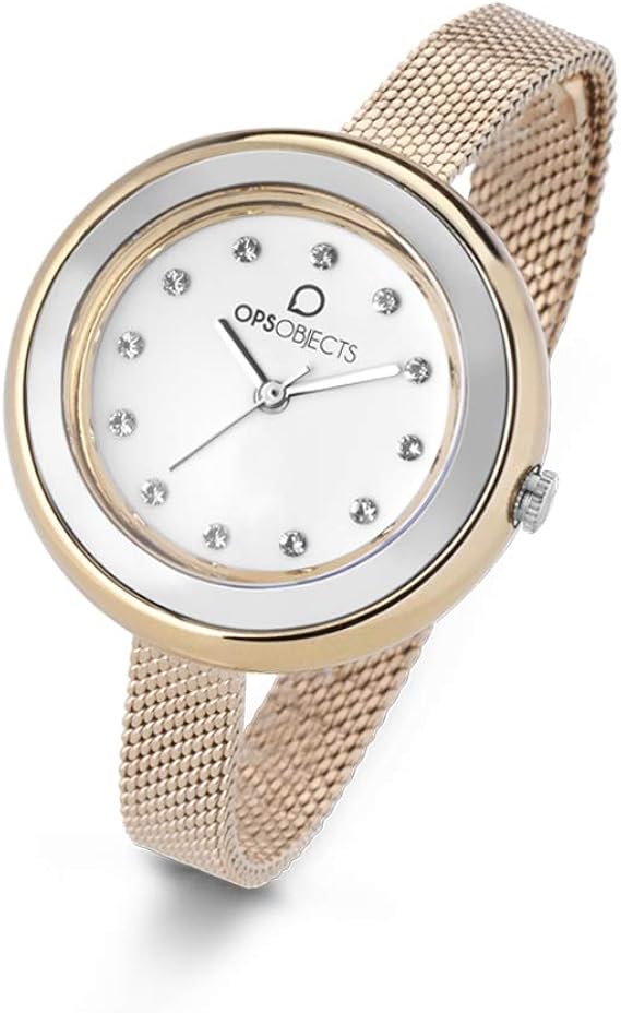 OPS!OBJECTS Bon Bon Lux, Orologio da polso Donna 34 mm, Color Oro Rosa,  OPSPW-413 : Amazon.it: Orologi