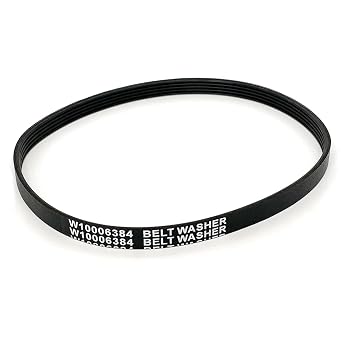 W10006384 Washer Drive Belt Replacement Part for Whirlpool Maytag Kenmore | Top Load Washing Machine Accessories, Replaces WPW10006384, WPW10006384VP, PS11747978, AP6014712