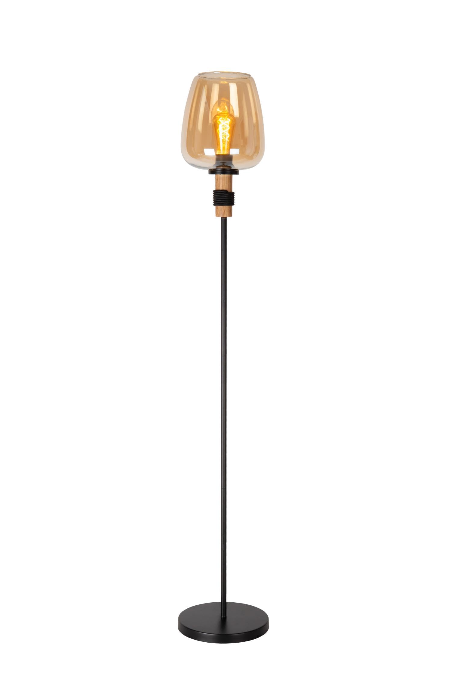 LUCIDE ILONA - Lampadaire - Ø 34 cm - 1xE27 - Ambre