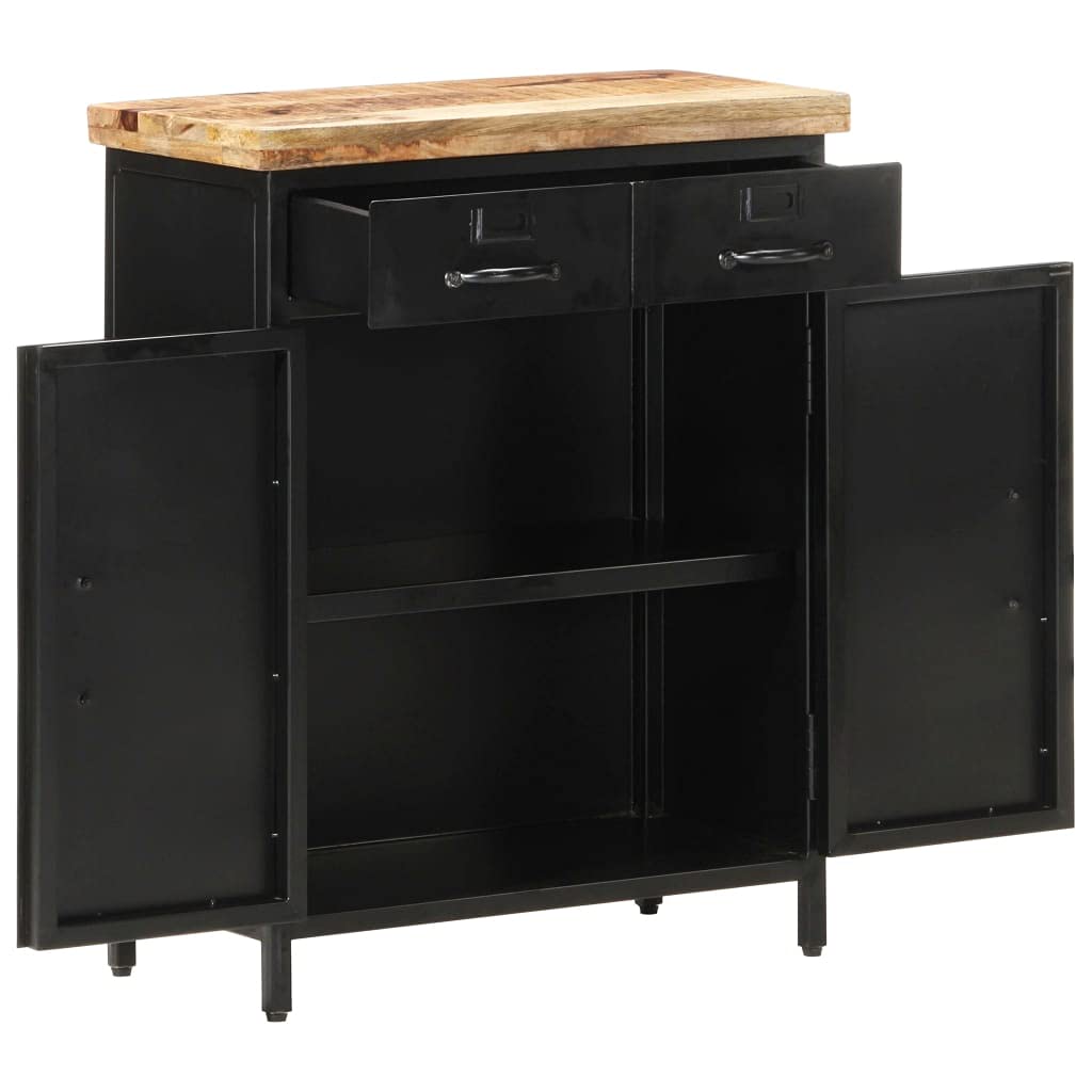 Aparador de Cocina Aparador multifuncionalAparador de Madera de Mango Rugosa 60x30x76 cmAdecuado para Cocina Comedor