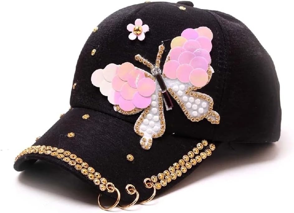 Autumn Women's Baseball Cap Women's Color Big Hat Cotton Shiny Metal Back Buckle Hat