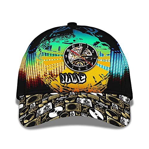Hombre Mujer Gorra De Béisbol Ajustable Gorra-Camionero Clásica Sombrero De Sol para Viaje Trucker Deportes Impresión 3D Personalizada De DJ - Reproductor De Música
