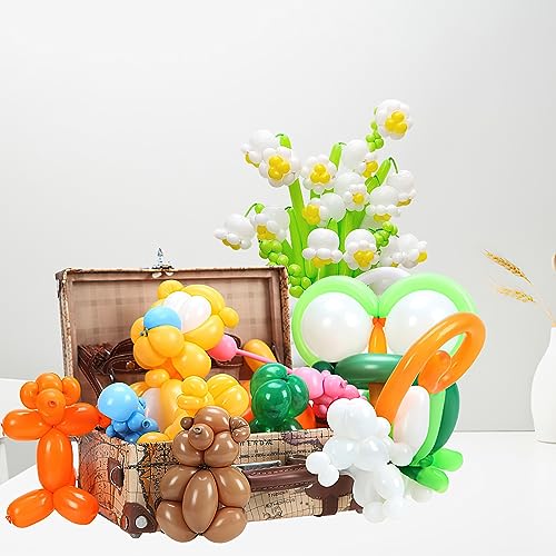Image of ZNHIS 260 Balloons Kit - 100pcs Long Matt Color Mix for Balloon Arch and Animals - Random Colors