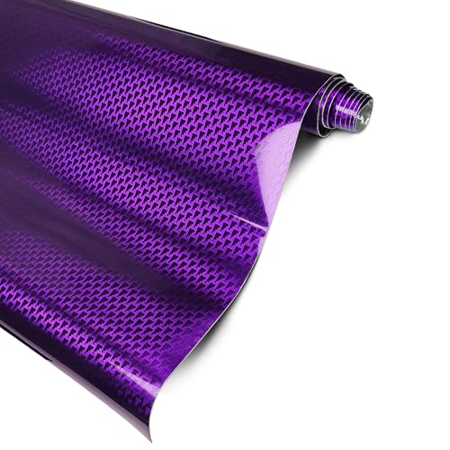 Image of Lypumso Plating Chrome Purple Vinyl Wrap Film, Mirror-Like Gloss Finish for Car, Motorcycle | Easy DIY Install & Air Release | Removable No Residue 1ft x 10ft