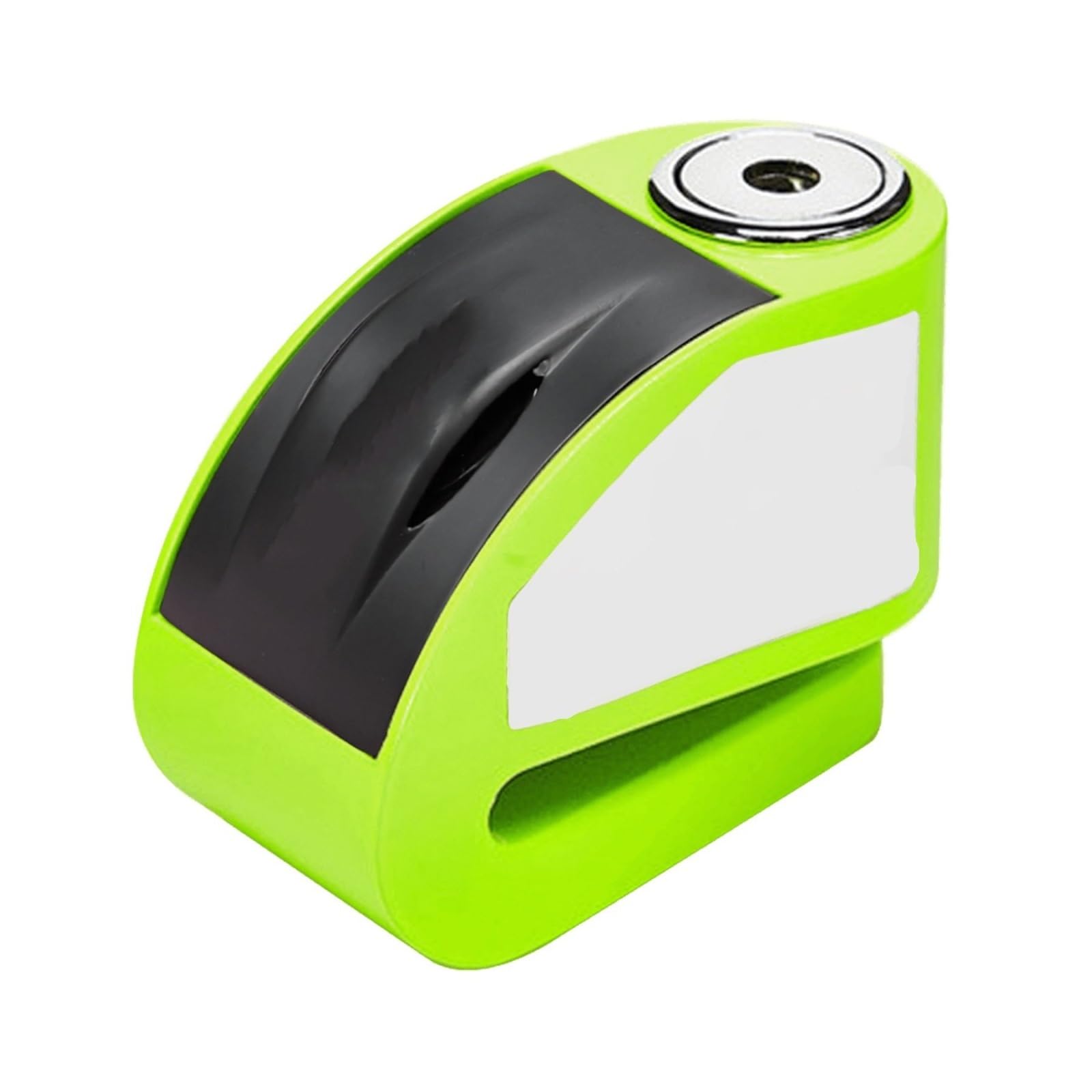 Puayqbvy Fluorescence Green Handlebar Lock Alarm Disc Lock 120Db 6Mm Pin Waterproof Anti-Theft With 2 Keys & Reminder Cable